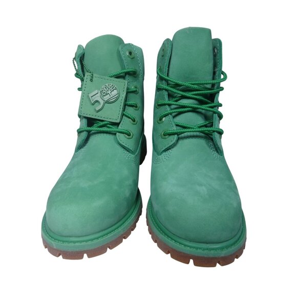 Timberland Premium 6 in Waterproof Boot Medium Green Nubuck Women's 7.5 - Picture 2 of 9